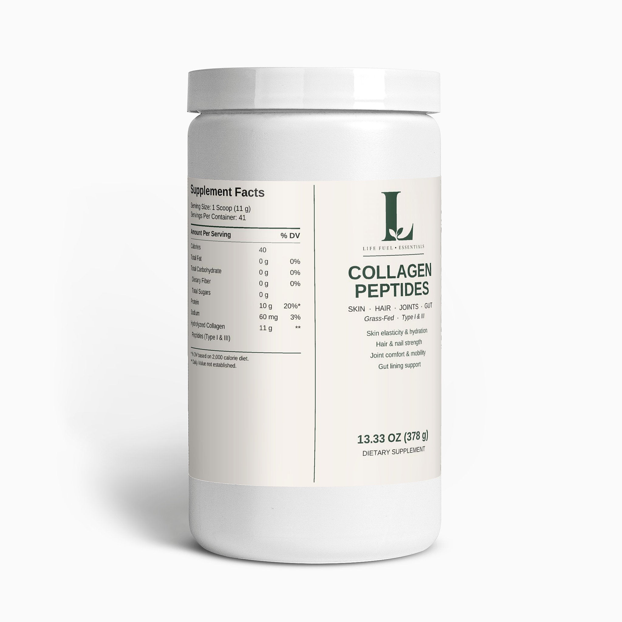 Grass-Fed Collagen Peptides Powder (Chocolate)